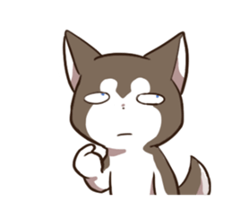 Husky HAHA Face Time sticker #13598745
