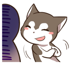 Husky HAHA Face Time sticker #13598757