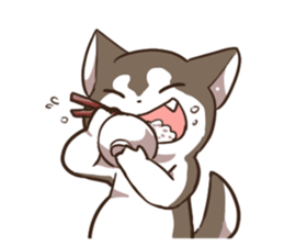 Husky HAHA Face Time sticker #13598765