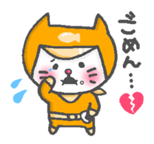 Cat squadron red nose Renger sticker #13599346