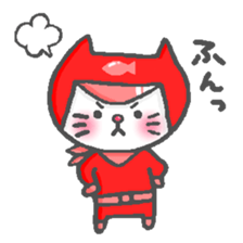 Cat squadron red nose Renger sticker #13599361