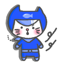 Cat squadron red nose Renger sticker #13599363