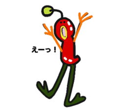 Tomato and Bird sticker #13599457