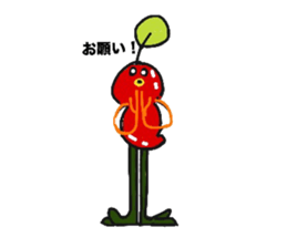 Tomato and Bird sticker #13599458