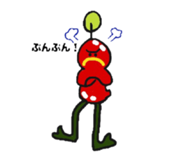 Tomato and Bird sticker #13599464