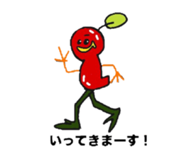 Tomato and Bird sticker #13599467