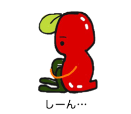 Tomato and Bird sticker #13599475
