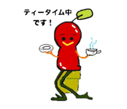 Tomato and Bird sticker #13599476