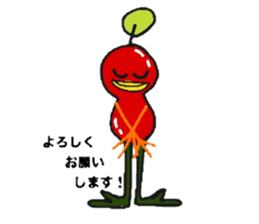 Tomato and Bird sticker #13599479