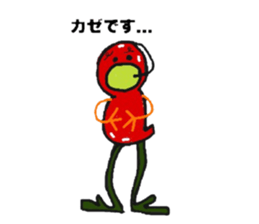 Tomato and Bird sticker #13599481