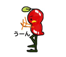 Tomato and Bird sticker #13599482