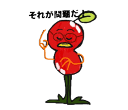 Tomato and Bird sticker #13599489
