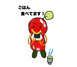 Tomato and Bird sticker #13599492