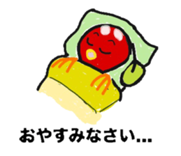 Tomato and Bird sticker #13599493