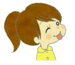 lovely happy girl Emma sticker #13602392