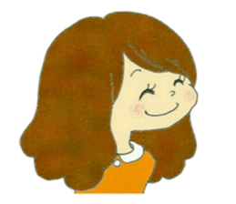 lovely happy girl Emma sticker #13602402