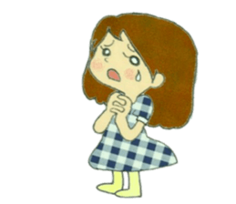 lovely happy girl Emma sticker #13602406