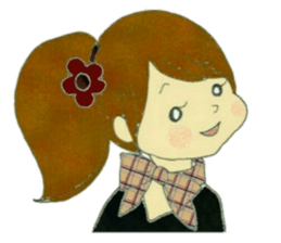 lovely happy girl Emma sticker #13602415
