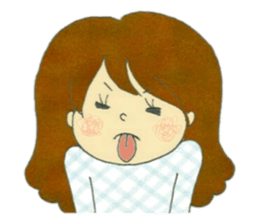 lovely happy girl Emma sticker #13602420