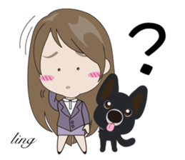 Ling to work sticker #13602532