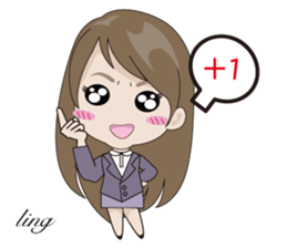 Ling to work sticker #13602536