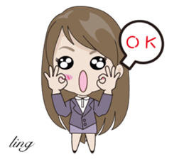 Ling to work sticker #13602539