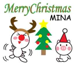 Daily life of a cute mina. sticker #13602614