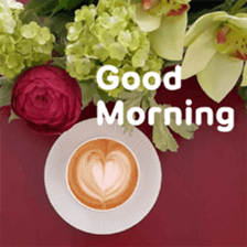 Good morning latte sticker #13604032