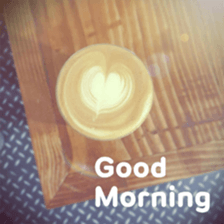 Good morning latte sticker #13604033