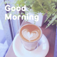 Good morning latte sticker #13604035