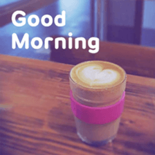 Good morning latte sticker #13604037