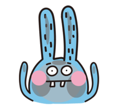Mr. blue rabbit sticker #13604272