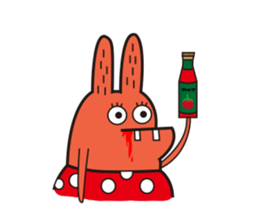 Mr. blue rabbit sticker #13604281