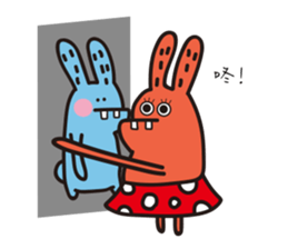 Mr. blue rabbit sticker #13604289