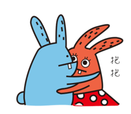 Mr. blue rabbit sticker #13604291