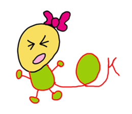 a little monkey. sticker #13604306