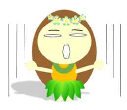 Cute Hula Girl sticker #13604656
