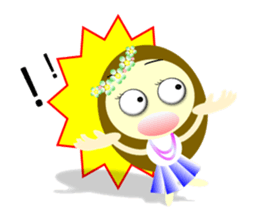 Cute Hula Girl sticker #13604669