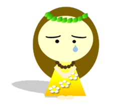 Cute Hula Girl sticker #13604671