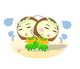 Cute Hula Girl sticker #13604675