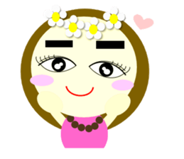 Cute Hula Girl sticker #13604678