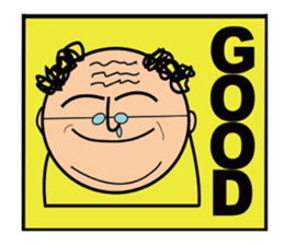 yellow old man sticker #13605300