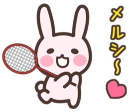 Badminton Rabbit 4 sticker #13606087