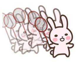 Badminton Rabbit 4 sticker #13606105