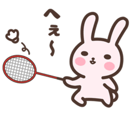 Badminton Rabbit 4 sticker #13606113