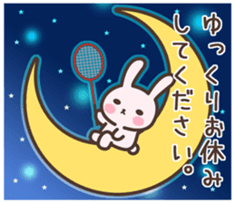 Badminton Rabbit 4 sticker #13606125