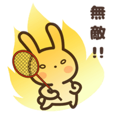 Badminton Rabbit 3 sticker #13606783