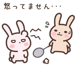 Badminton Rabbit 3 sticker #13606786