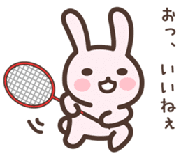 Badminton Rabbit 3 sticker #13606796