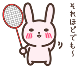 Badminton Rabbit 3 sticker #13606797